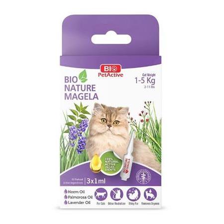 BİO PETACTİVE NATURE MAGELA KEDİLER İÇİN 5ML 1-5KG MOR ENSE DAMLASI