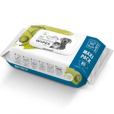 M-PETS AVOCADO KEDİ/KÖPEKLER İÇİN TEMİZLİK MENDİLİ 80Lİ