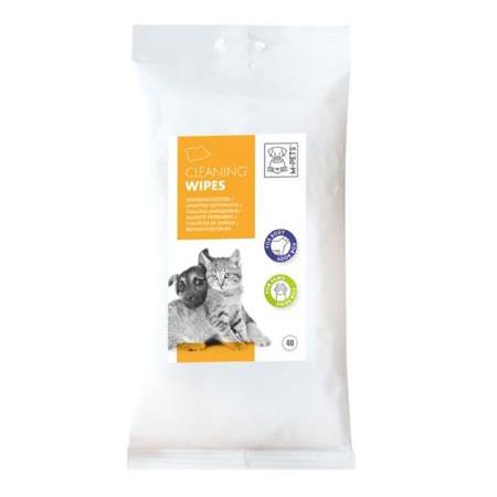 M-PETS KEDİ/KÖPEKLER İÇİN TEMİZLEME MENDİLİ 40LI