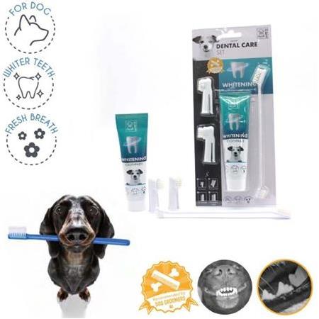 M-PETS KÖPEKLER İÇİN BEYAZLATICI DİŞ MACUNU+FIRÇA SETİ