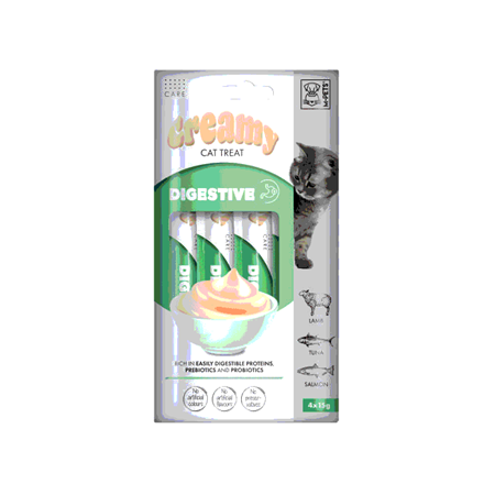 M-PETS DIGESTIVE FONKSİYONEL CREAMY KEDİ ÖDÜLÜ 4X15GR
