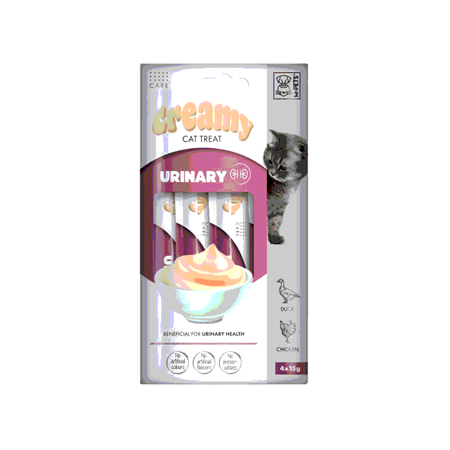 M-PETS URINARY FONKSİYONEL CREAMY KEDİ ÖDÜLÜ 4X15GR