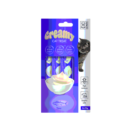M-PETS CREAMY TON BALIKLI KEDİ ÖDÜLÜ 4X15GR