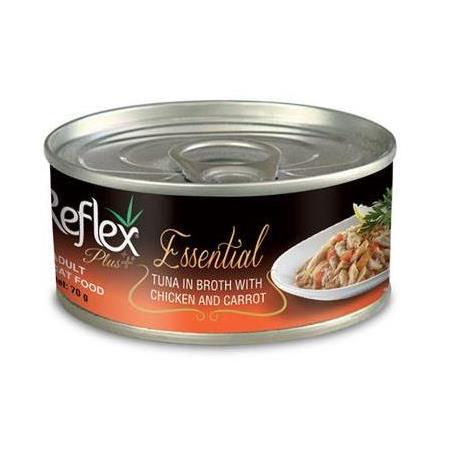 Reflex Essential Ton Balığı Tavuk ve Havuçlu Kedi Konservesi 70 Gr