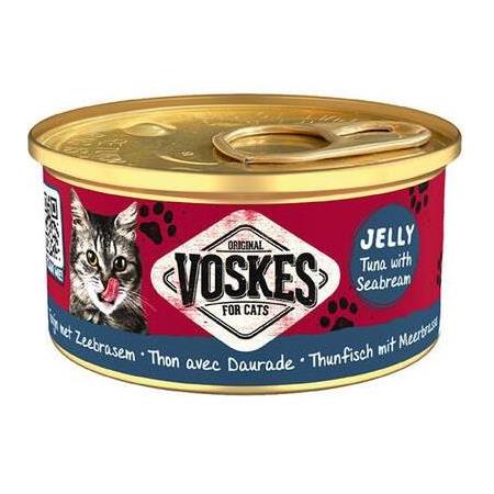Voskes Ton Balıklı ve Çipura Jelly Kedi Yaş Konservesi 85 Gr