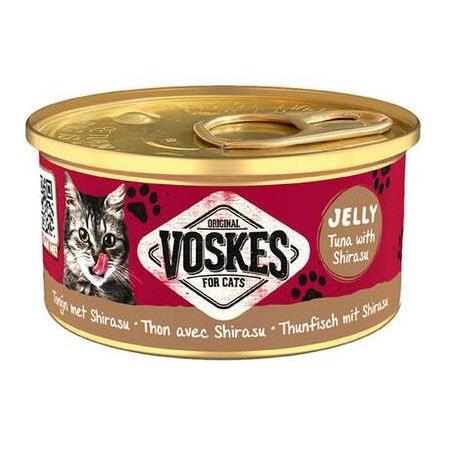 Voskes Ton Balıklı ve Şirasu Jelly Kedi Yaş Konservesi 85 Gr