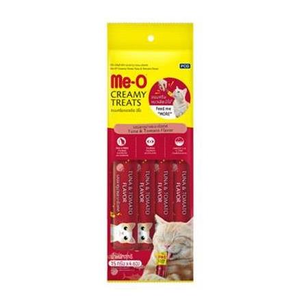 Me-O Creamy Treats Ton Balığı ve Domates Ek Besin ve Kedi Ödülü 60 Gr ( 4 x 15 Gr )