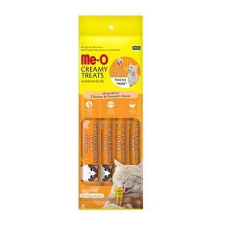 Me-O Creamy Treats Tavuk Etli ve Kabaklı Ek Besin ve Kedi Ödülü 60 Gr ( 4 x 15 Gr )