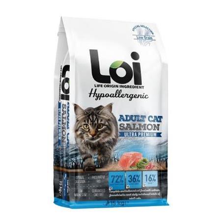 LOI YETİŞKİN KEDİ SOMONLU 15 KG